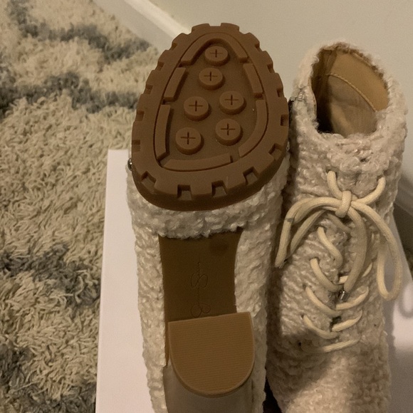 Jessica Simpson combat and moto boots. - Picture 2 of 2